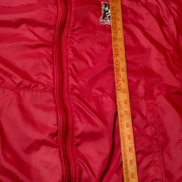 Vintage University Of Alabama Crimson Tide Jacket Men Large Red Thermal Rip Stop - Picture 9 of 16